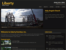 Tablet Screenshot of libertyerection.com